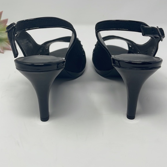 Karen Scott Womens Brooke Faux Suede Slingback Pumps Size 7.5W - Picture 5 of 13